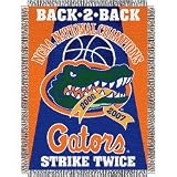 Florida Gators Woven Tapestry NCAA Throw (Back to Back National Championships) by Northwest (48x60) (Limited Edition)