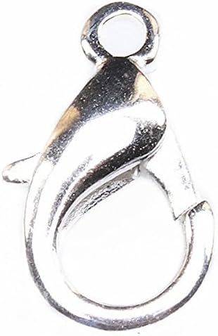 Silvery Jewelry Lobster Clasps Findings 14mm 80pcs
