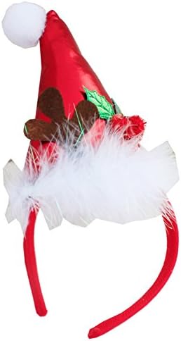 Vineds Creative Christmas Headwear Headband Hair Clasp with 4 Styles Hair Accessories,Redhat