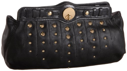 Jessica Simpson Lilly Clutch,Black,one size