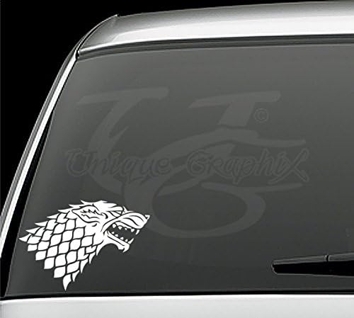 House Stark Direwolf Vinyl Laptop Car Window Decal Sticker 5"