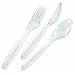 Solia CK18202 4/1 Luxe Cutlery Set, 9" Length x 2-19/64" Width, Transparent (Case of 250)