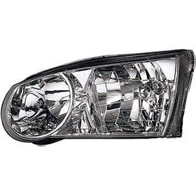 HEADLIGHT Left LH (Driver) for TOYOTA Corolla Sedan (2001-2002), Front Lamp Assembly, 2001 2002 01 02
