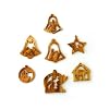 Olive Wood Complete 7-Piece Christmas Ornament Set. Nativity Story.