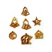 Olive Wood Complete 7-Piece Christmas Ornament Set. Nativity Story.