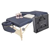Master Massage 30" Coronado Therma Top LX Portable Massage Table Package, Royal Blue (Includes FREE Carrying Case, Bolster, Spa Music CD's and Pillow Covers)