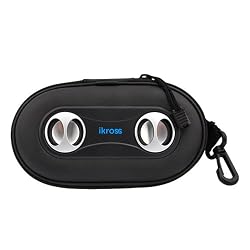 iKross Portable Amplified Stereo Speaker Case (Black) for Cellphone, Smartphone, iPhone, iPod, MP3 Players with 3.5mm audio port