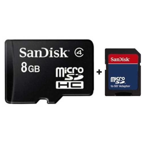 Childrens Toyshop  Elektronik : Flash-Speicherkarte SDSDQR-8192-E11M - 8 GB - Class 4 - microSDHC mit MobileMate Micro Reader