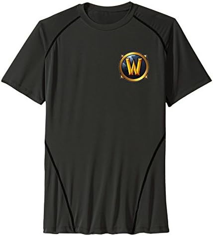 MFET Men's World Of Warcraft Game Logo Running T-shirt M Black