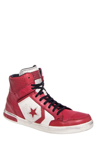 Converse John Varvatos Weapon Lace Up Mid Mens Shoes Chili