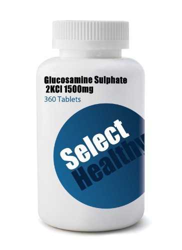 Select Healthy Glucosamine Sulphate 2KCL 1500mg (360 tablets)