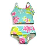Girlfriends by Anita G. - Toddler Girls 2 Piece Tankini Swimsuit, Turquoise, Multi