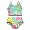 Girlfriends by Anita G. - Toddler Girls 2 Piece Tankini Swimsuit, Turquoise, Multi (Size 2T)