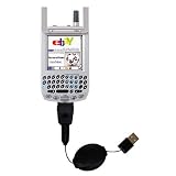 Gomadic for the PalmOne palm Treo 300 - Retractable USB Cable for the PalmOne Treo 300 with Power Hot Sync and Charge capabilities - Gomadic Brand w/ TipExchange Technology