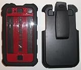New OEM AT&T Apple iPhone 4 Red AGF Ballistic HC Shell Holster Combo