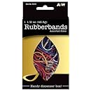 A&amp;W Products Rubberbands, Assorted Size and Color (35121)