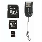 PNY 1GB 4-in-1 Mobile Media Kit MicroSD Adapter Kit P-SDU1G4IN1-FS