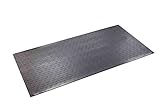 Supermats Solid P.V.C. Mat for Cardio- Fitness (2.5-Feet x 5-Feet)