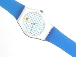 Dotted Swiss Light Blue Quartz Lady's Watch