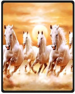 Fashion Style Running Horse 40" x 50" (Small) Fleece Throw Plush Blanket
