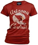 Arizona Cardinals Women's Retro Vintage T-Shirt (Radish, XX-Large)