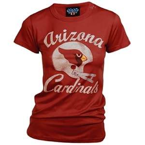Buy Arizona Cardinals Ladies Retro Vintage T-Shirt (Radish, XX-Large)