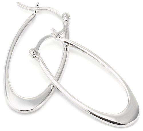 Silver Earrings, Sterling Silver Hoops, ByJoy, DP0076