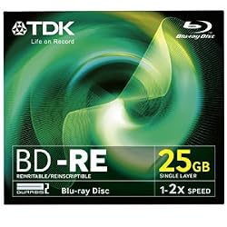TDK Blu-ray 25GB Rewritable Recording Disc (BDRE25A)