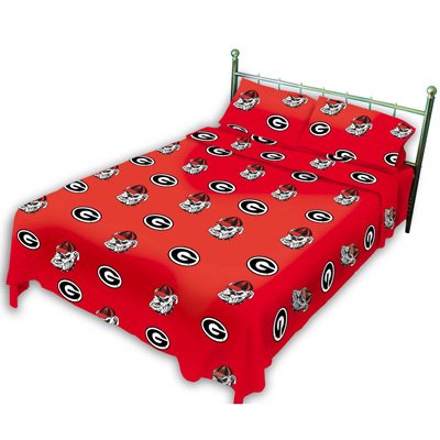 Georgia Bulldogs Dark Sheet Set by College Covers