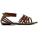 Ollio Women's Shoe Ankle Strap Gladiator Flat Sandal