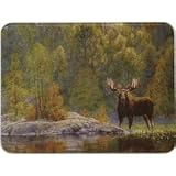 River's Edge Moose Tempered Glass Cutting Board
