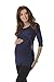 Purpless Maternity Lovely 2in1 Maternity and Nursing 3/4 Sleeved Wrap Top 7035