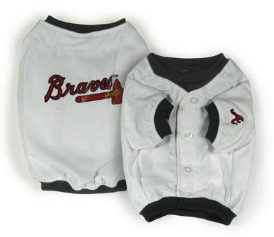 Atlanta Braves Authentic MLB Dog Jersey Shirt Size XXS for Teacups