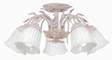 Crystorama 4745-BH Primrose 5-Light Chandelier in Blush - 4745-BH,