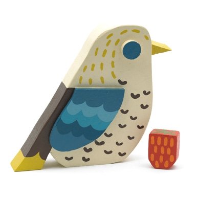 Strawberry Thief Wooden Bird by Matt Sewell||EVAEX