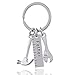 Men Father Gift Ruler Wrench Hammer Tool Charms Key Chain Ring My Dad Can Fix Anything Labor Day