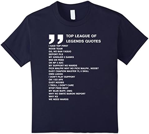 Kids Top LOL quotes 12 Navy