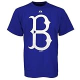 Majestic Brooklyn Dodgers Royal Blue Cooperstown Logo T-shirt