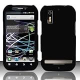 Black Rubberized Hard Plastic Case for Motorola Photon 4G MB855