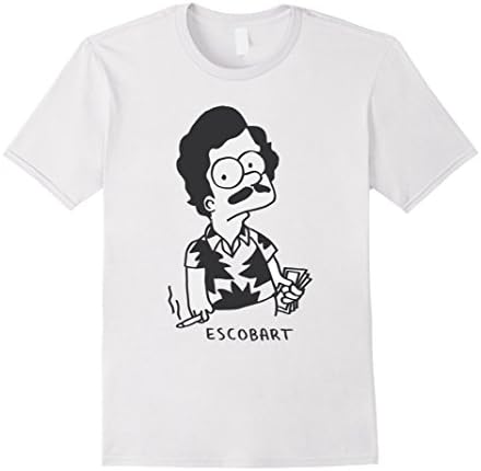 Men's Pablo Escobart Funny Narcos T-Shirt XL White