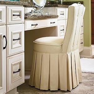 Elena Vanity Stool - Green - Frontgate