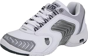 K-Swiss Women's Glaciator Scd Tennis Shoe,White/Platinum/Navy,8 M