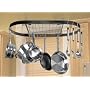 Kinetic 12025 Oval Wrought Iron Pot Rack, Red