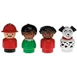 Fisher-Price Little People Nostalgic Figure Four-Pack Husband & Wife Duo, Fireman, Dalmation