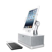Big Sale iLuv WorkStation Pro Mobile SuperStation with Dock and Bluetooth Keyboard for Apple iPad, iPhone and iPod Touch (iMM517WHT)