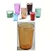 Carlisle 12 oz Crystalon Stack All Ribbed Texture Break-Resistant SAN Dishwasher Safe Tumbler Color: Amber / Quantity: One Dozen (12)