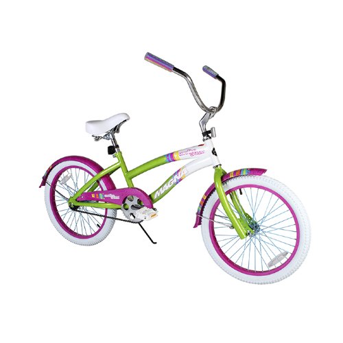 Dynacraft Girl's Magna Carolina Cruiser Bike (Green/Pink, 20-Inch)