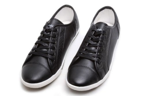 RENEEZE W9171 Womens Lace-Up Fashion Sneaker - Black/White