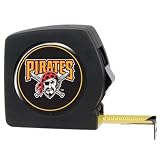 MLB Pittsburgh Pirates 25' Black Tape Measure