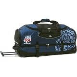 High Sierra U.S. Ski Team Drop-Bottom Wheeled Duffel - Blue-Zone-Black